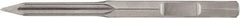 DeWALT - 15-1/2" OAL, 1-1/8" Shank Diam, Point Chisel - Hex Drive, Hex Shank, Steel - Exact Tooling