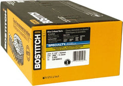 Stanley Bostitch - 13 Gauge 2-1/2" Long Siding Nails for Power Nailers - Steel, Galvanized Finish, Smooth Shank, Coil Wire Collation, Round Head, Blunt Diamond Point - Exact Tooling