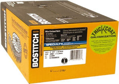 Stanley Bostitch - 13 Gauge 2-3/16" Long Siding Nails for Power Nailers - Steel, Galvanized Finish, Ring Shank, Coil Wire Collation, Round Head, Blunt Diamond Point - Exact Tooling