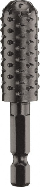 DeWALT - 1/2" Cut Diam, 1/4" Shank Diam, Cylinder Head Fine Diamond Cut Burr - Steel - Exact Tooling