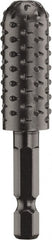 DeWALT - 1/2" Cut Diam, 1/4" Shank Diam, Cylinder Head Fine Diamond Cut Burr - Steel - Exact Tooling