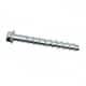 Powers Fasteners - 1/2" Diam, 1/2" Drill, 2-1/2" OAL, 2-1/2" Min Embedment Machine Screw Anchor Concrete Anchor - 1018 Case Hardened Steel, Zinc-Plated Finish, Hex Head, Hex Drive - Exact Tooling