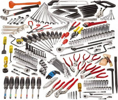 Proto - 229 Piece 1/4, 3/8 & 1/2" Drive Master Tool Set - Comes in Top Chest - Exact Tooling