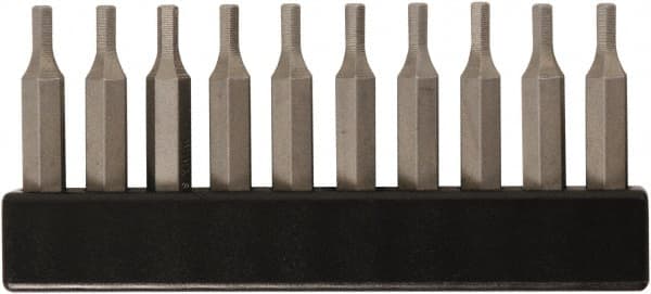 Wiha - Hex Screwdriver Bit - 4mm Drive, 28mm OAL - Exact Tooling