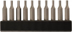Wiha - Hex Screwdriver Bit - 4mm Drive, 28mm OAL - Exact Tooling