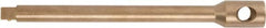 Ampco - 1" Drive Nonsparking Socket Extension Bar - 16" OAL, Uncoated Finish - Exact Tooling