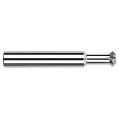 Double Angle Shank Cutters - 0.5000″ (1/2″) Cutter Diameter × 0.1090″ (7/64″) Width × 0.5000″ (1/2″) Neck Length Carbide Double Angle Shank Cutter, 6 Flutes