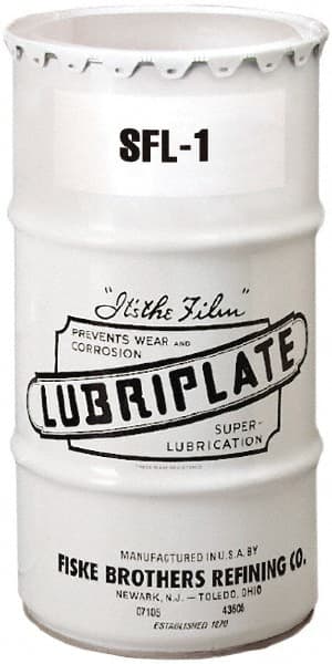 Lubriplate - 120 Lb Drum Aluminum High Temperature Grease - White, Food Grade & High/Low Temperature, 350°F Max Temp, NLGIG 1, - Exact Tooling