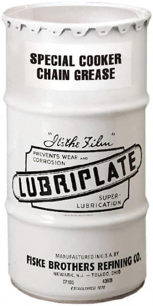 Lubriplate - 120 Lb Drum Petroleum General Purpose Grease - White, Food Grade, 400°F Max Temp, NLGIG 2-1/2, - Exact Tooling