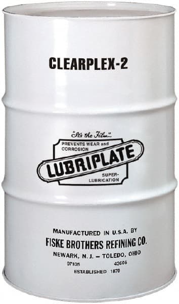 Lubriplate - 400 Lb Drum Aluminum Medium Speeds Grease - Translucent, Food Grade, 400°F Max Temp, NLGIG 2, - Exact Tooling