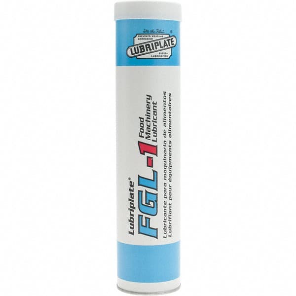 Lubriplate - 14.5 oz Cartridge Aluminum Medium Speeds Grease - Translucent, Food Grade, 360°F Max Temp, NLGIG 1, - Exact Tooling