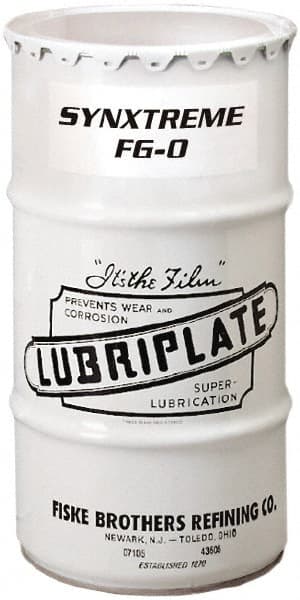 Lubriplate - 120 Lb Drum Calcium Extreme Pressure Grease - Tan, Extreme Pressure, Food Grade & High/Low Temperature, 390°F Max Temp, NLGIG 0, - Exact Tooling