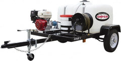Simpson - Gas, 13 hp, 4,200 psi, 4 GPM, Cold Water Pressure Washer - CAT Triplex, 100' x 3/8" Hose - Exact Tooling