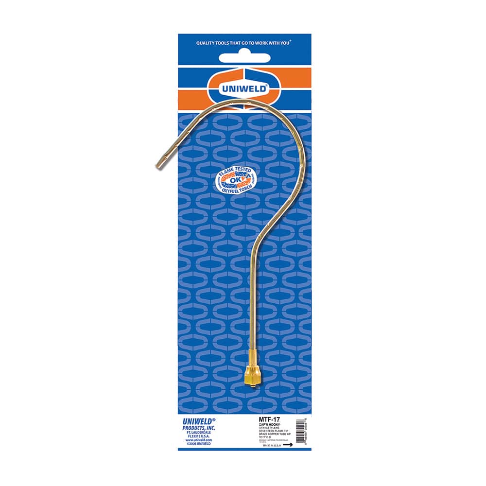 Made in USA - Oxygen/Acetylene Torch Nozzles; Type: Brazing Tip; Heating Tip ; Tip Number: 17 ; For Use With: 71; WH250; WK550 ; Gas Type: Propane; Natural Gas; Oxy-Acetylene; Map-Pro Gas ; PSC Code: 3433 - Exact Tooling
