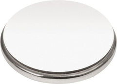Mag-Mate - 1-1/2" Diam x 1/8" High Neodymium Rare Earth Magnet - 77 Lb Max Capacity, 180°F Max, Nickel Plated - Exact Tooling