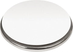 Mag-Mate - 1" Diam x 1/16" High Neodymium Rare Earth Magnet - 16.5 Lb Max Capacity, 180°F Max, Nickel Plated - Exact Tooling