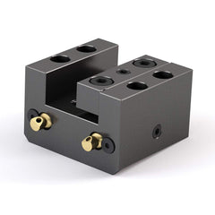 Global CNC Industries - Turret & VDI Tool Holders; Type: Hwacheon OD Facing Block ; Clamping System: 74mm X 30mm ; Tool Axis: OD ; Through Coolant: No ; Outside Diameter (Decimal Inch): 1.0000 ; Additional Information: 4 Mounting Holes - Exact Tooling