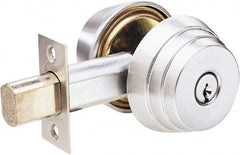 Arrow Lock - 1-3/8 to 1-3/4" Door Thickness, Satin Chrome Finish, Double Cylinder Deadbolt - Exact Tooling