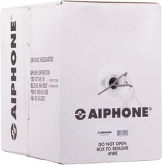 Aiphone - 22 AWG, 2 Wire, 1,000' OAL Shielded Automation & Communication Cable - PVC Insulation, 0.0253" OD - Exact Tooling