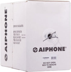 Aiphone - 20 AWG, 2 Wire, 500' OAL Unshielded Automation & Communication Cable - Polyethylene Insulation, 0.032" OD - Exact Tooling