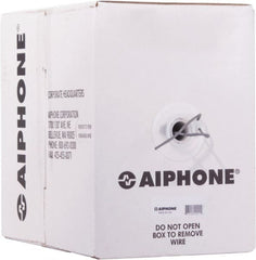 Aiphone - 20 AWG, 2 Wire, 1,000' OAL Unshielded Automation & Communication Cable - Polyethylene Insulation, 0.032" OD - Exact Tooling