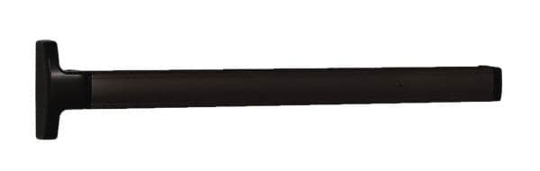 Falcon - 2' 6" to 3' 4-1/2" Door Width Concealed Vertical Rod Push Bar - Dark Bronze Finish - Exact Tooling
