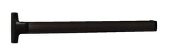 Falcon - 2' 6" to 3' 4-1/2" Door Width Concealed Vertical Rod Push Bar - Dark Bronze Finish - Exact Tooling