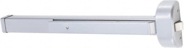 Arrow Lock - 3' to 4' Door Width Rim Exit Device - Aluminum Finish - Exact Tooling