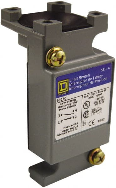 Square D - 4.2 Inch Long, Zinc Body, Limit Switch Plug In Unit - For Use with 9007, 9007C - Exact Tooling
