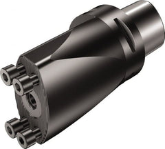 Sandvik Coromant - C6;70 System Size, Modular Tool Holding System Adapter - 102mm Projection, 138.7mm OAL, Through Coolant - Exact Tooling