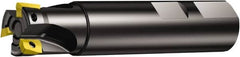 Sandvik Coromant - 1" Cut Diam, 10.01mm Max Depth of Cut, 1" Shank Diam, 3.751" OAL, Indexable Square Shoulder End Mill - Multiple Insert Styles, Weldon Shank, 90° Lead Angle, Through Coolant, Series CoroMill 390 - Exact Tooling