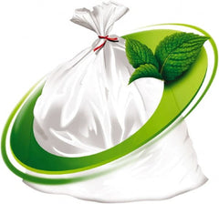 Mint-X - 1.3 mil Thick, Rodent Repellent Trash Bags - Linear Low-Density Polyethylene (LLDPE), Flat Pack Dispenser, 43" Wide x 47" High, Clear - Exact Tooling
