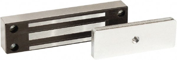 Securitron - 200 Lb Avg Magnetic Pull Electromagnetic Lock - 4.6" Long x 1.14" High x 3/4" Deep, 24 VDC - Exact Tooling