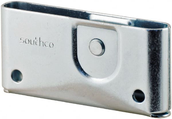 Made in USA - 1-3/4" Long x 0.64" Wide x 3.69" High, Draw Latch - Zinc Plated Steel, with Plain Steel Finish - Exact Tooling