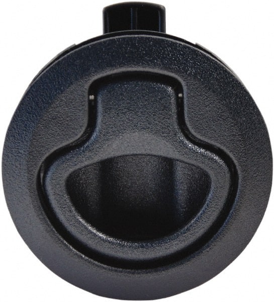Value Collection - 1.96" Long x 0.88" Wide x 2.82" High, Flush Pull Latch - Polycarbonate, with Black Finish - Exact Tooling