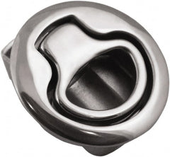 Value Collection - 1.96" Long x 0.88" Wide x 2.82" High, Flush Pull Latch - 316 Stainless Steel, with Electropolished Finish - Exact Tooling