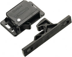 Made in USA - 2.83" Long x 0.67" Wide x 1.05" High, Grabber Catch Latch - Plastic, with Black Finish - Exact Tooling