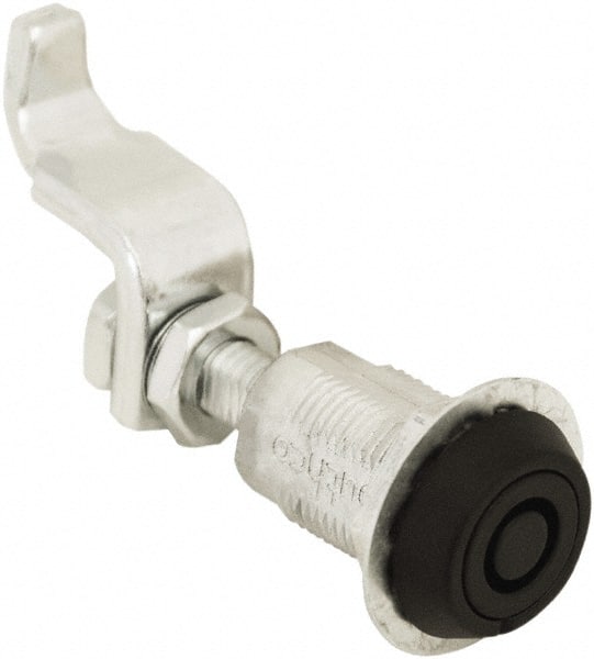 Made in USA - 3.52" Long x 0.88" Wide x 3-1/4" High, Compression Latch - Zinc Plated Steel, with Black Powder Coat Finish - Exact Tooling