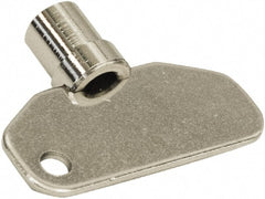 Made in USA - 1.97" Long x 0.45" Wide x 1.55" High, Key Latch - Zinc Plated Steel, with Steel Finish - Exact Tooling