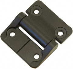 Value Collection - 2-1/4" Long x 2" Wide, Heavy Duty Hinge - Zinc, Black Finish - Exact Tooling