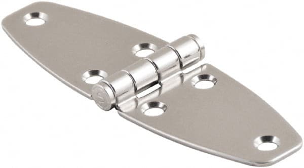 Made in USA - 4.02" Long x 4.65" Wide, Cabinet Hinge - 316 Stainless Steel, High Gloss Finish - Exact Tooling