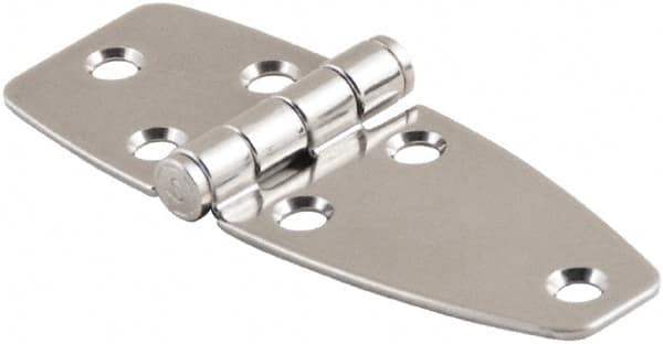 Made in USA - 3.22" Long x 3.86" Wide, Cabinet Hinge - 316 Stainless Steel, High Gloss Finish - Exact Tooling