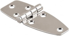 Made in USA - 3.22" Long x 3.86" Wide, Cabinet Hinge - 316 Stainless Steel, High Gloss Finish - Exact Tooling