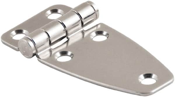 Made in USA - 2.52" Long x 3.07" Wide, Cabinet Hinge - 316 Stainless Steel, High Gloss Finish - Exact Tooling