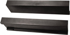 Jet Machining - 6" Wide x 1.72" High x 5/8" Thick, Flat/No Step Vise Jaw - Hard, Alloy Steel, Moveable Jaw, Compatible with 6" Vises - Exact Tooling
