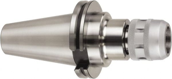 Lyndex - CAT50 Taper Plus, 3/4" Hole Diam x 2.047" Nose Diam Milling Chuck - 4.134" Projection, 0.0002" TIR, Through-Spindle Coolant, - Exact Tooling