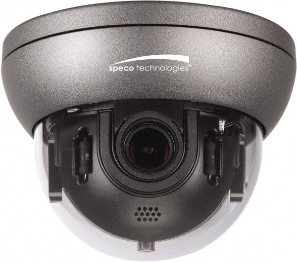 Speco - Indoor and Outdoor Variable Focal Lens Dome Camera - 2.8-12mm Lens, 700 Resolution Line, 5.12 Inch Diameter, 3.94 Inch High, Color Image - Exact Tooling