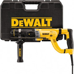 DeWALT - 120 Volt 1-1/8" SDS Chuck Electric Rotary Hammer - 0 to 5,350 BPM, 0 to 1,450 RPM, Reversible, D-Handle - Exact Tooling
