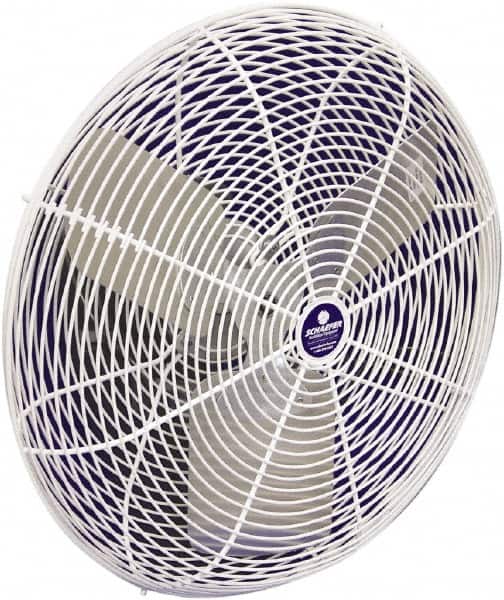 Schaefer Ventilation Equipment - 20" Blade, 1/4 hp, 12,000 CFM, Industrial Circulation Fan - Multi-Mount, 115 VAC Volts, 2 Speed - Exact Tooling
