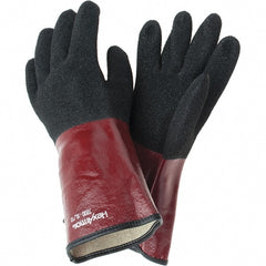 HexArmor - Chemical Resistant Gloves - GNTLET BLK/RED XL 1PR TEXTURD PVC CHEM RES GLV - Exact Tooling